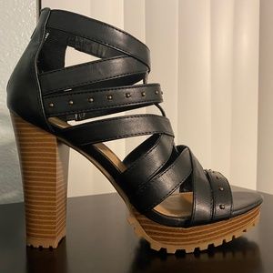 Black Platform Sandals